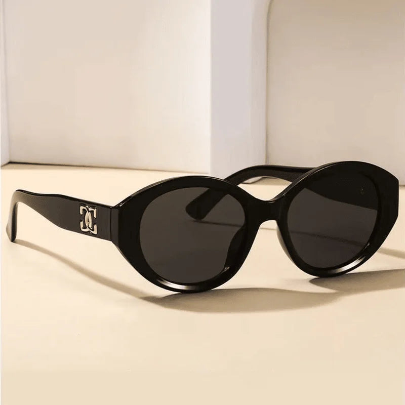 2025 Luxury Brand Men Women Fashion Sunglasses Small Round Designer Glasses Unisex Trending Eyewear Gradient UV400