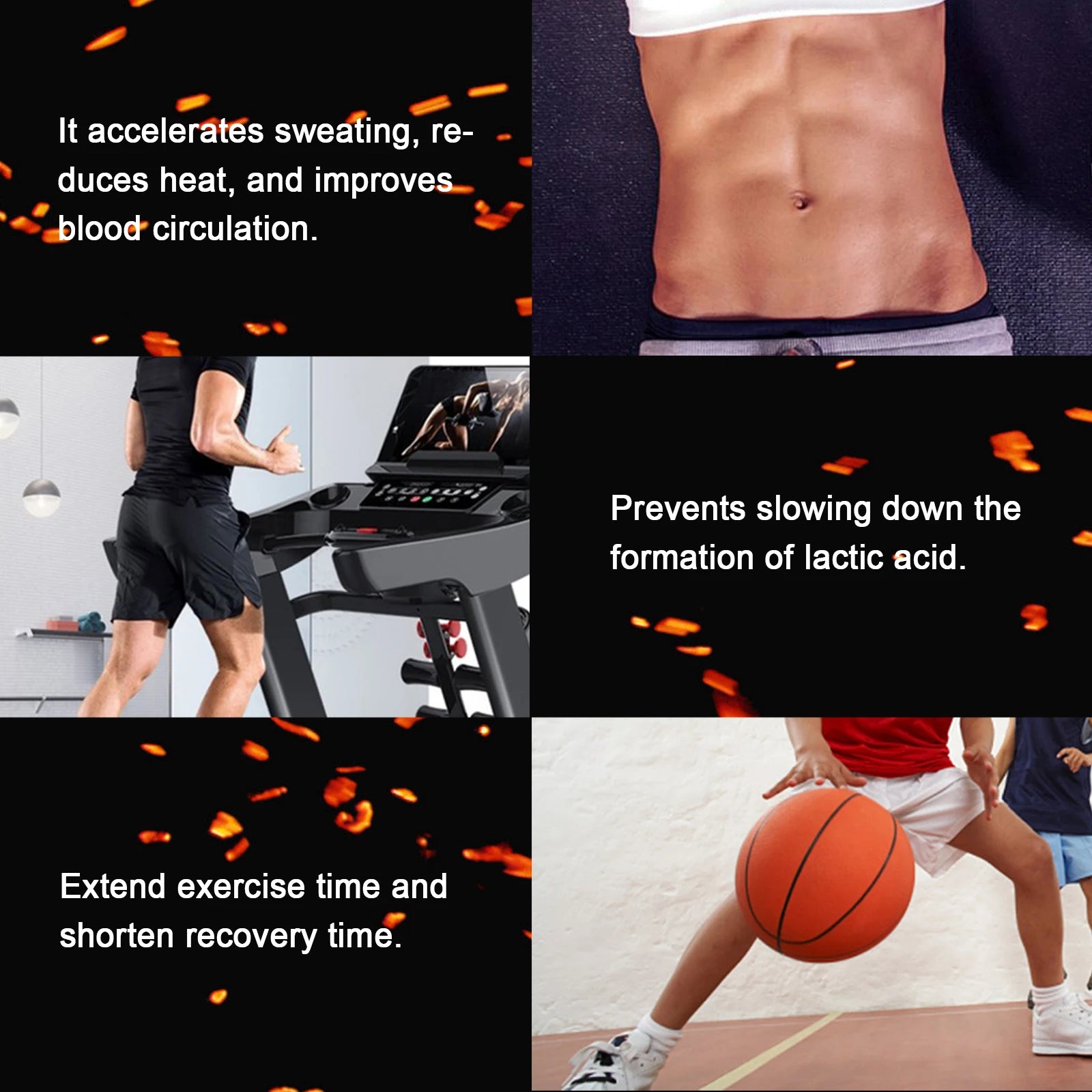 Eelhoe 60g Abdominal Muscle Enhancer Cream Belly Slimming Weight Loss Reduce Cellulite Fat Burning Sweat Enhance Massage Cream