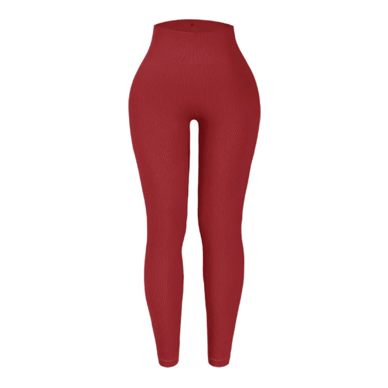 Autumn Sexy Gym Leggings Women High Waist Skinny Stretch Fitness Leggings Exercise Activewear Running Outdoors Fashion Thread