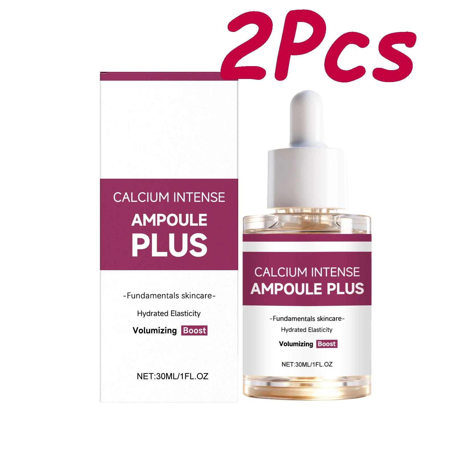 Calcium Intense Ampoule Plus with Collagen Moisturizing Essence Firming Smoothing Brightening Revitalizing Hydrating Face Serum