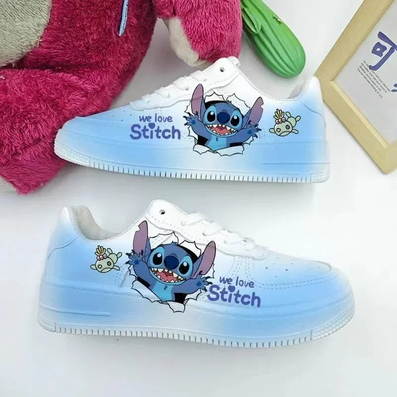 New Disney women cartoon Stitch cute Casual shoes soft sports shoes for girlfriend lady gift EU size 35-44