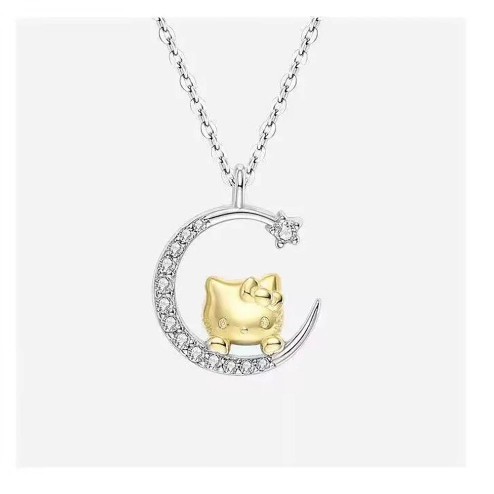 3pcs/set Hello Kitty Quartz Watch Women Children Waterproof Kawaii lady Fashion WristWatch Hello Kitty Bracelet and Necklace