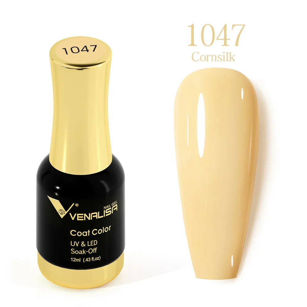 #1004 VENALISA Nail Gel Polish Hema TPO Free Semi Permanent Jelly Nude Pink Color Soak Off UV LED Ultra Diamond Varnish 12ml