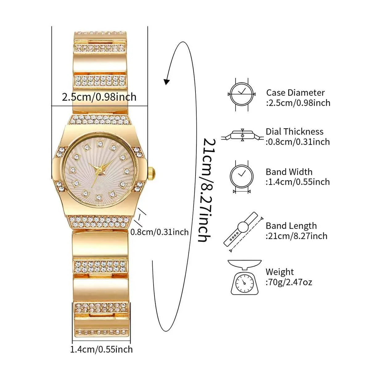 Luxury Rhinestone Women Watches Fashion Small Dial Quartz Watch Steel Strap Wristwatches for Girls Clock Reloj Mujer