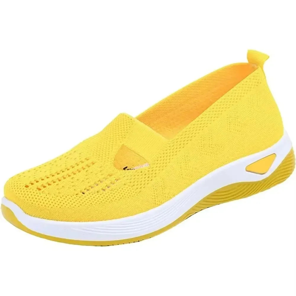 New Middle aged and Elderly Women's Shoes Spring Casual Shoes Mom Shoes Soft soled Breathable Sports Shoes 2025 Women's