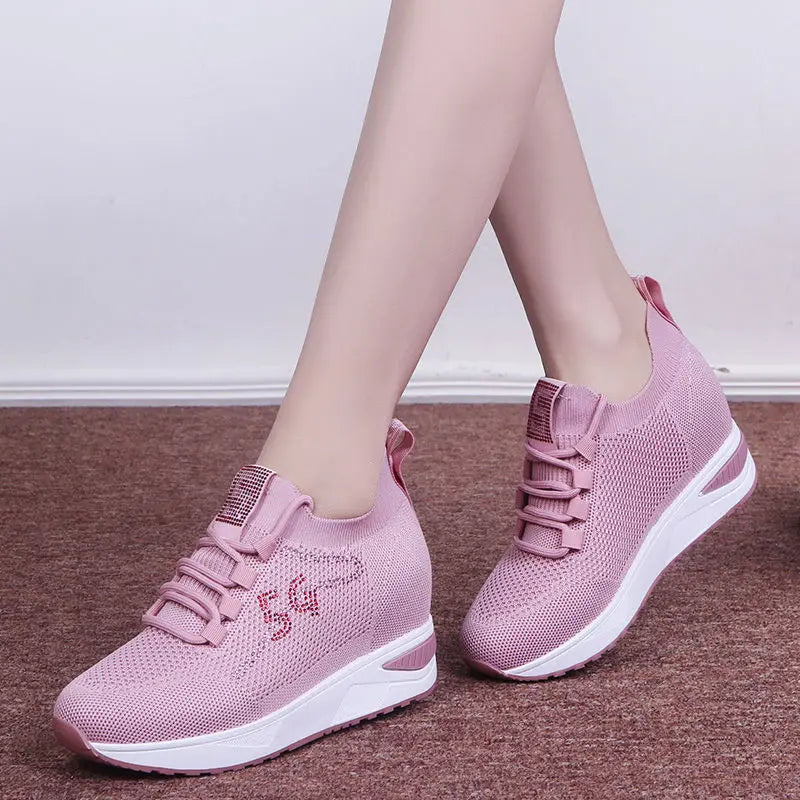 Shoes New Women Sneakers Breathable Shoes Ladies Outdoor Platform Sneakers Trainers Chunky Sneakers Vulcanize Shoes Woman Mujer