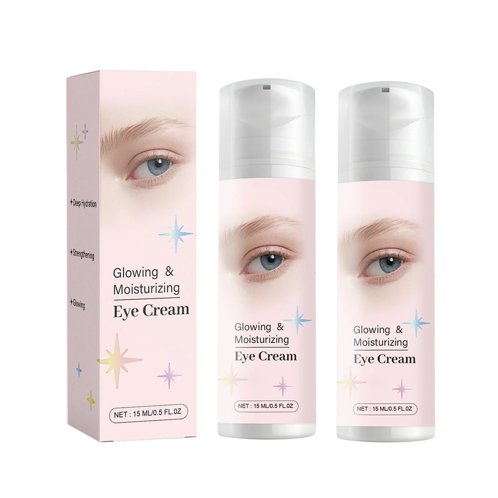 Glowing & Moisturizing Eye Cream - Dark Circle & Fine Line Reduction, Hydrating Eye Treatment with Hyaluronic Acid & Centella