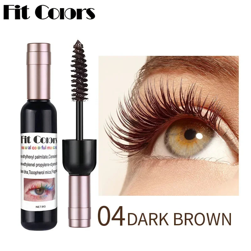 1PC Colorful Eyelash Mascara EyeLashes Extension Curling Lengthen White Purple Cosplay Makeup Glitter Point Diamond Mascara