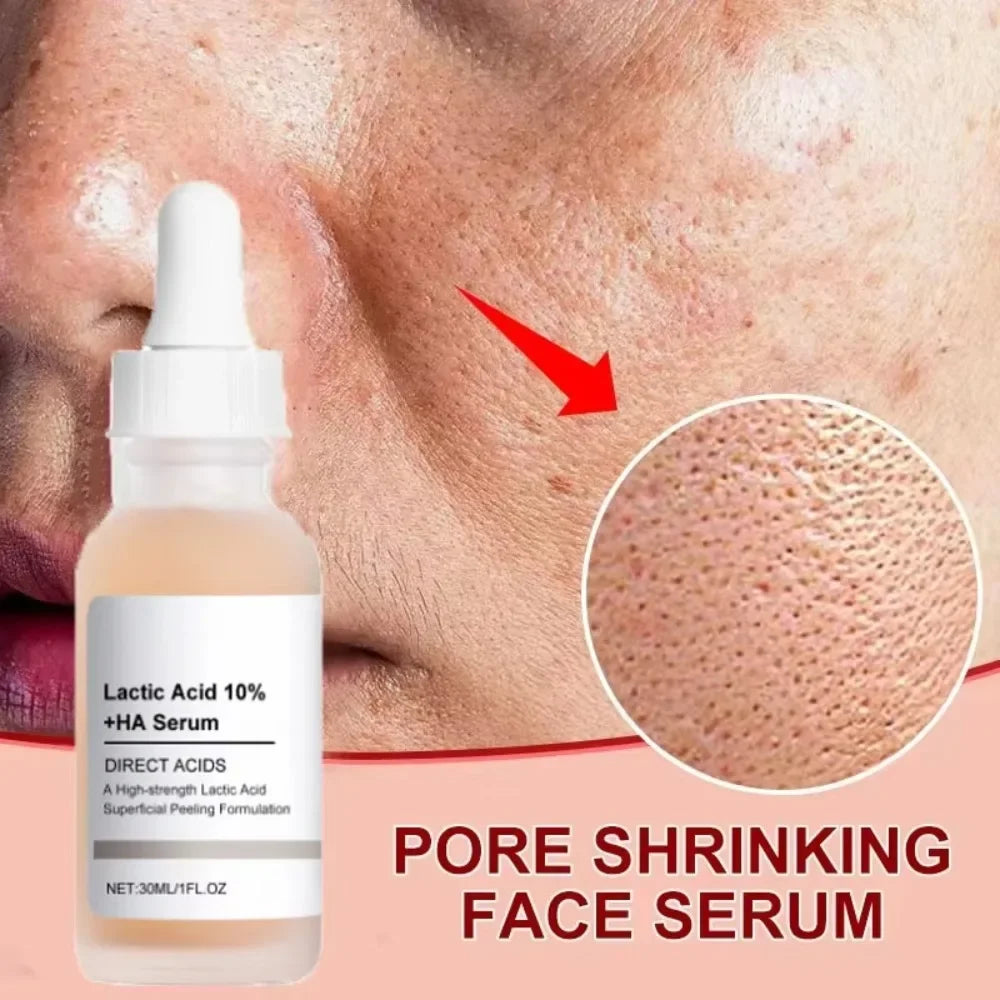 Lactic Acid Large Pores Removal Serum Pore Shrinking Minimizing Essence Moisturizing Firming Smooth Repair Korean Skin Care