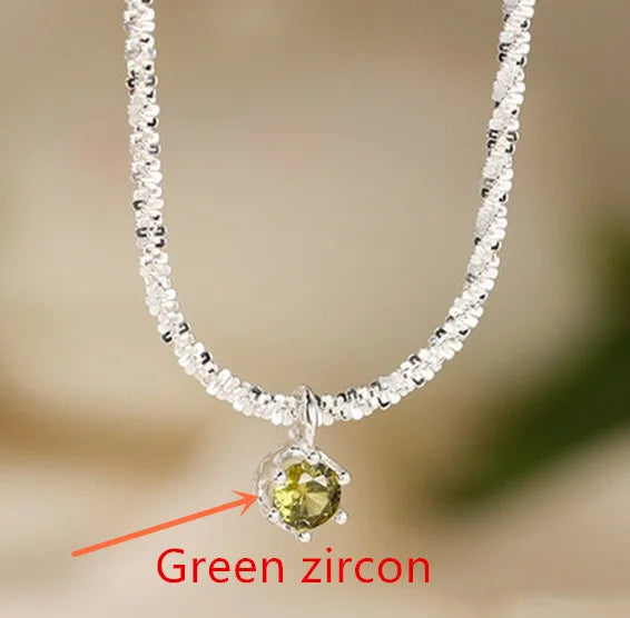 Andara Luxury 925 Sterling Silver AAAAA Zircon Pendant Necklace Fashion Italian Silver Necklace Women Jewelry