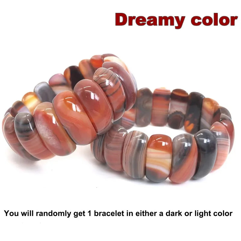 natural botswana agates/Red Blue Sardonyx stone beads bracelet natural gem stone bangle fine jewelry woman for gift wholesale !