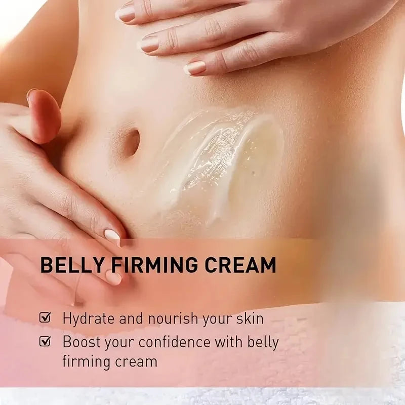 Unisex Firming Abdominal Cream, Unscented Moisturizing Cream, Hyaluronic Acid, Shea Butter, All Skin Firming and Lifting Body Lotion for Hips, Thighs and Arms