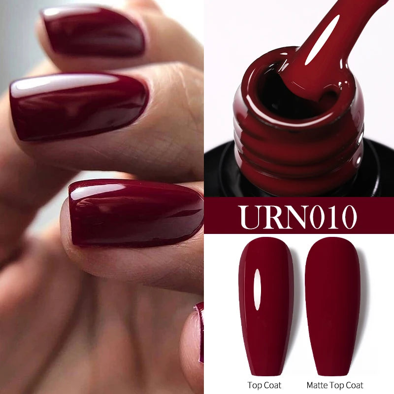 UR SUGAR 7.5ml Nude Glitter Color Nail Gel Polish Semi-permanent Varnish Soak Off Nail Art Base Top Coat UV LED Gel Manicure