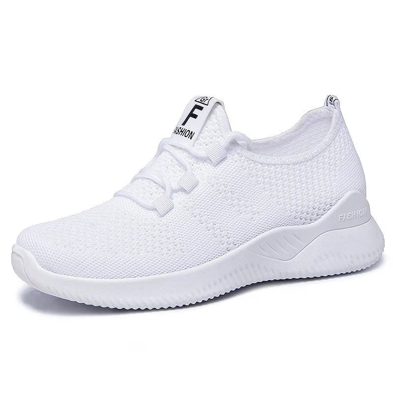 Spring Women Mesh Breathable Casual Shoes Woman Lace-up Vulcanized Shoes Ladies Platform Sneakers Female Shoes Zapatos De Mujer