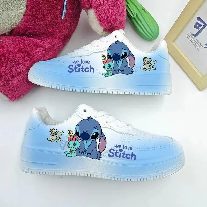 New Disney women cartoon Stitch cute Casual shoes soft sports shoes for girlfriend lady gift EU size 35-44