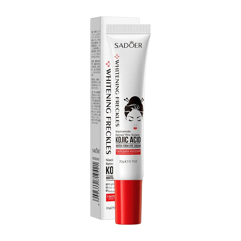 SADOER Kojic Acid Skin Care Sets Moisturizing Freckle Removing Face Cream Anti Dark Circles Eye Cream Travel Size Skin Care