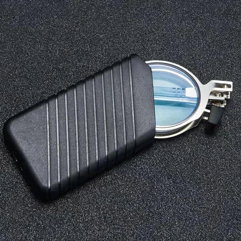 Metal Folding Reading Glasses with Case Men Women Portable Presbyopia Eyewear Round Square Blue Light Blocking Computer Glasses