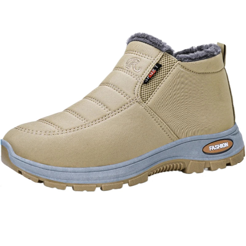 Large Size Women's Cotton Boots, Cold Resistant and Warm Cotton Boots, High Top Snow Boots with Thickened Fleece