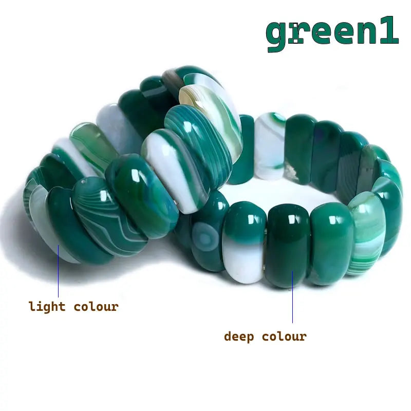 natural botswana agates/Red Blue Sardonyx stone beads bracelet natural gem stone bangle fine jewelry woman for gift wholesale !