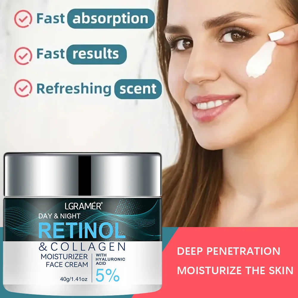 Retinol Moisturizer Face Cream Repairing Moisturizing Nourishing Cream Brightening Skin Facial Cream Anti-Aging Face Skin Care