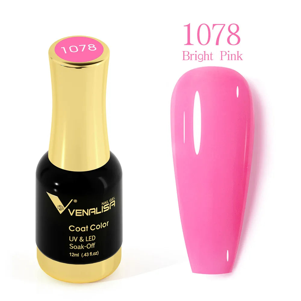 #1004 VENALISA Nail Gel Polish Hema TPO Free Semi Permanent Jelly Nude Pink Color Soak Off UV LED Ultra Diamond Varnish 12ml