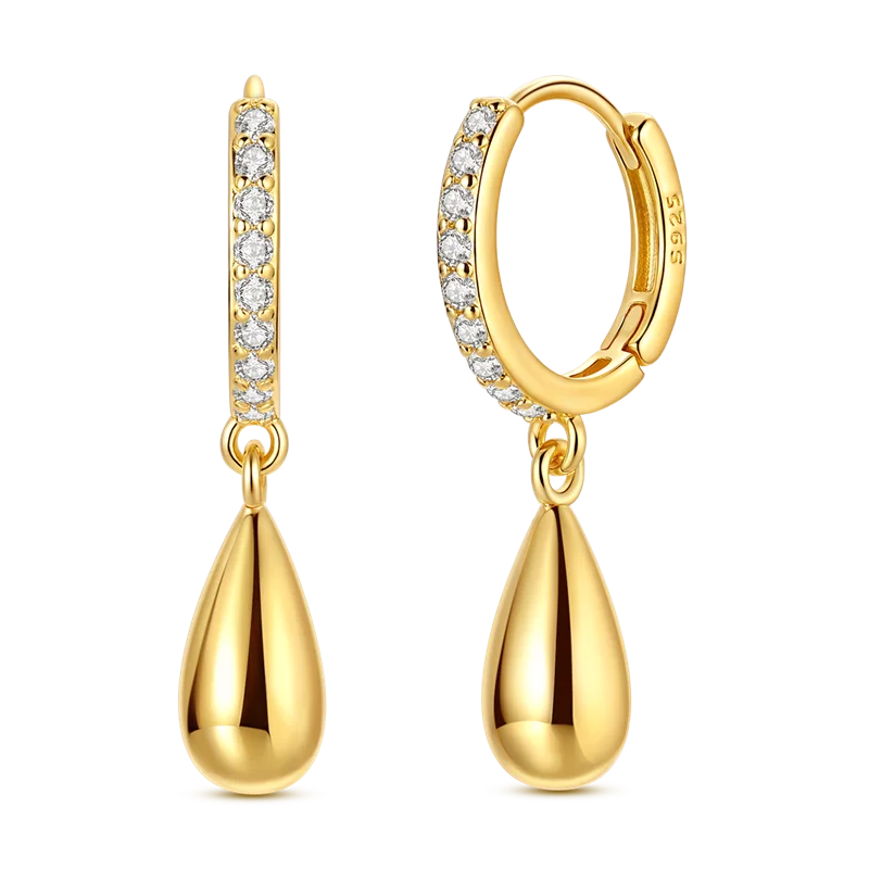 Ladies' Gold Earrings 925 Pure Silver Tree of Life Earrings, Birthday, Wedding, Engagement Party Fashion Jewelry Gifts 2025 New