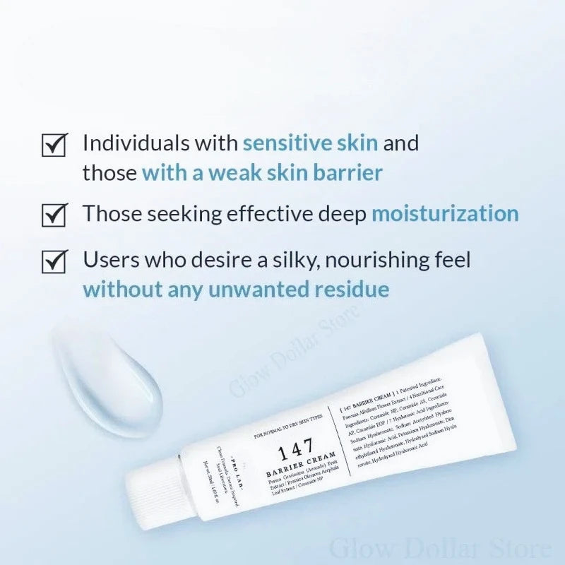 Korean 345 Relief Cream and 147 Barrier Cream Daily Skin Barrier Care Niacinamide Moisturize Cream Deep Hydrating Face Care 50ml