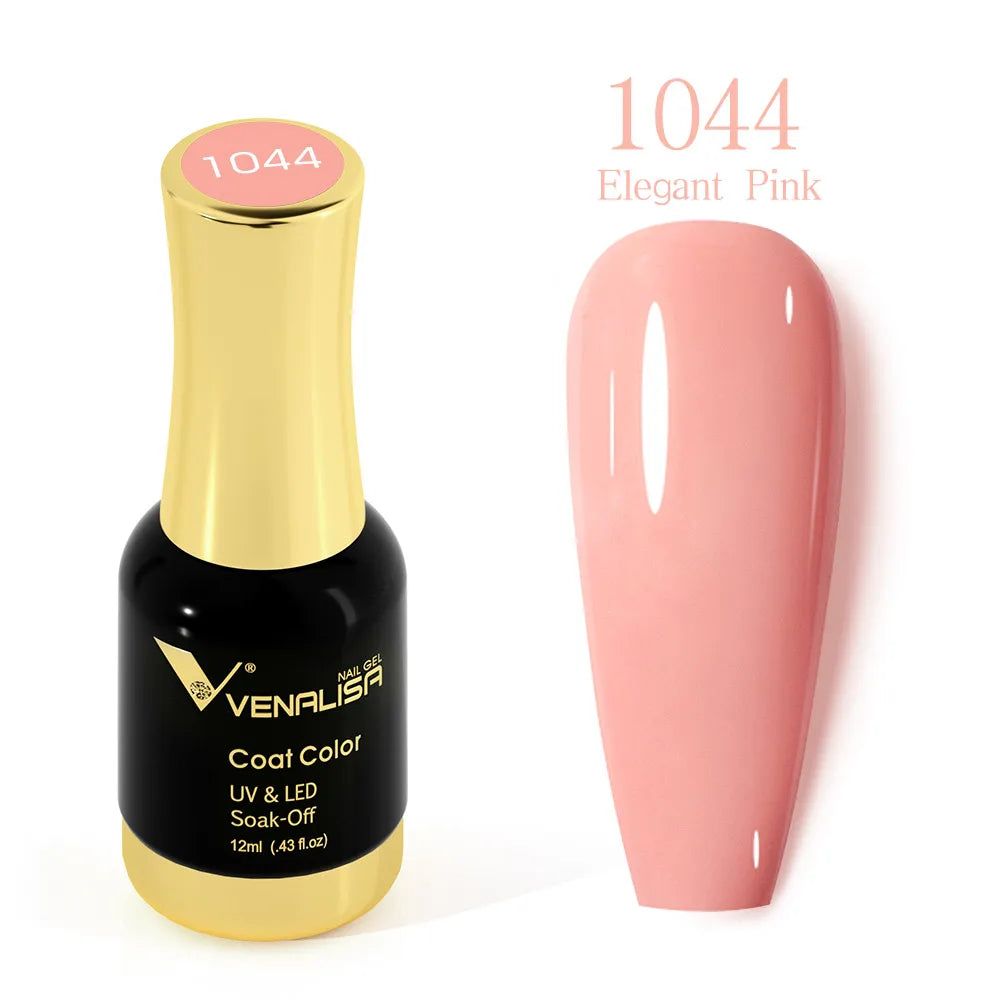 #1004 VENALISA Nail Gel Polish Hema TPO Free Semi Permanent Jelly Nude Pink Color Soak Off UV LED Ultra Diamond Varnish 12ml