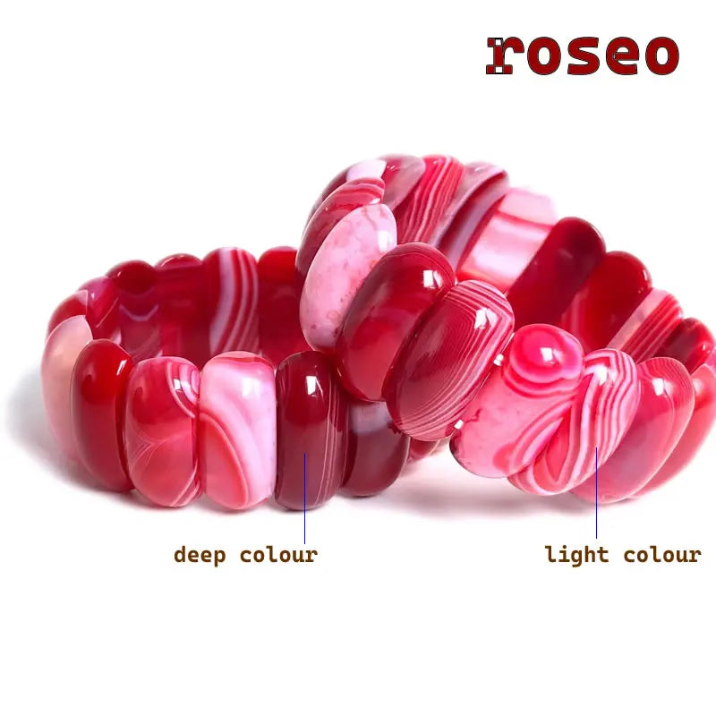 natural botswana agates/Red Blue Sardonyx stone beads bracelet natural gem stone bangle fine jewelry woman for gift wholesale !