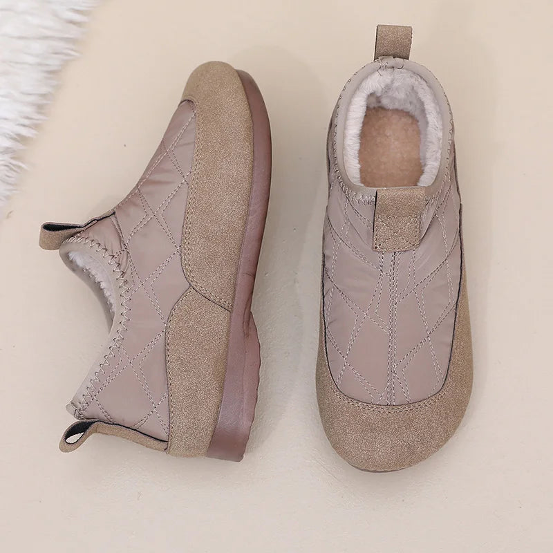 Winter Ladies Cotton Boots Soft Bottom Lightweight Comfortable Warmth Insulation New 2025 Style Women's Shoes Free Shipping