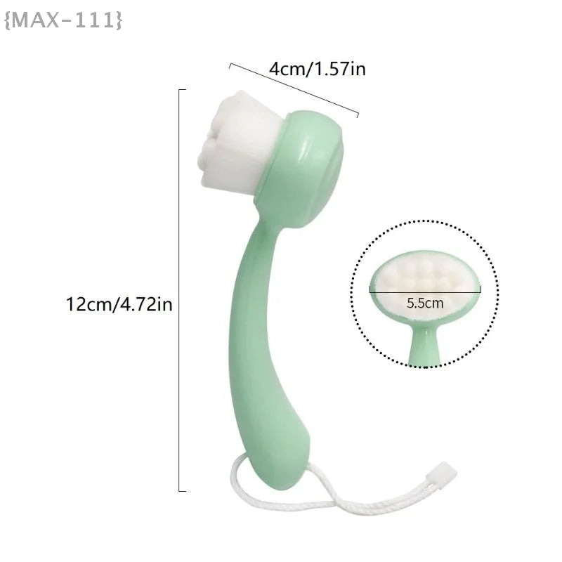 1 Pcs Pore Cleaner Face Brush, Deep Cleaning Facial Care Tool, Soft Exfoliator Brush For Blackhead Removal