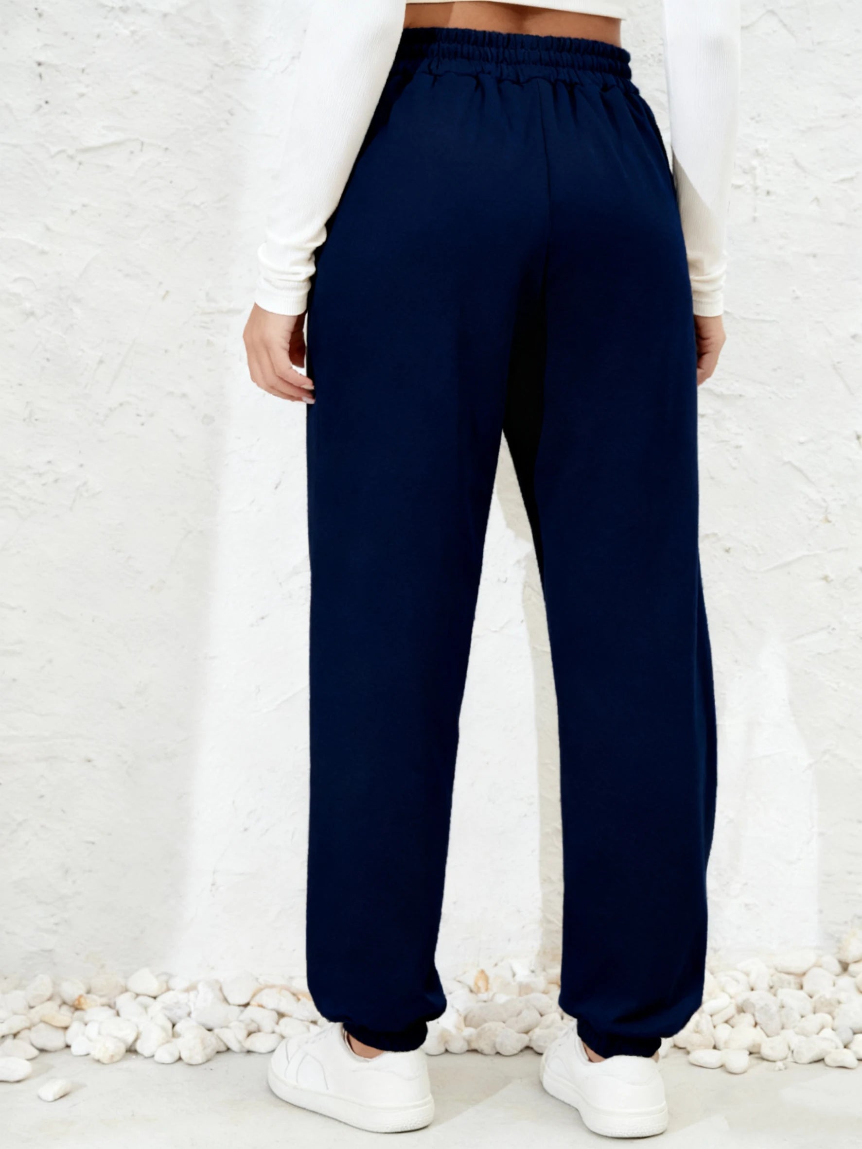 Cat Heart Prints Sweatpants Womens Autumn Winter Jogger Pants Elastic Waist Comfortable Loose Trousers Trend Womans Clothing