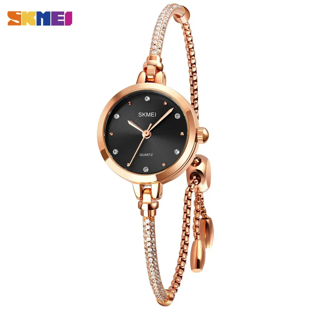 SKMEI 1805 Fashion Thin Ladies Watches Casual Female Girl Dress Clock 3Bar Waterproof Relogio Feminino Simple Women Quartz Watch