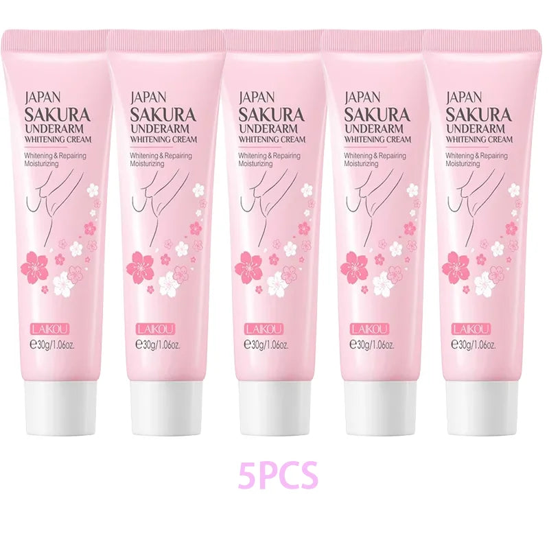 Laikou Sakura Underarm Cream Knee Buttocks Dark Skin  Improve Melanin Pigmentation Korean Skin Care Product 30g