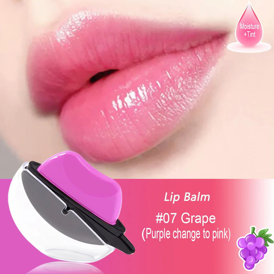 QIBEST Lip-shaped Lipstick Makeup Lazy Lipstick Velvet Matte Moisturizing Lip Gloss Waterproof Non-stick Cup Long Lasting Makeup