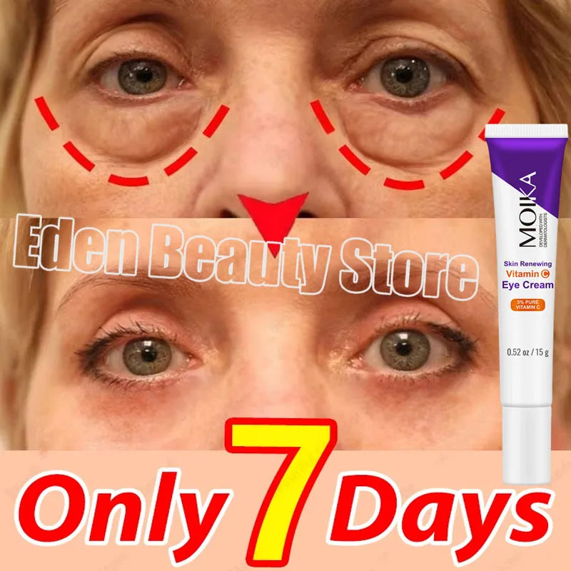 Instant Eye Bag Removal Cream Collagen Anti-Wrinkle Fade Fine Lines Firming Skin Anti Dark Circle Puffiness Brighten Eye Care