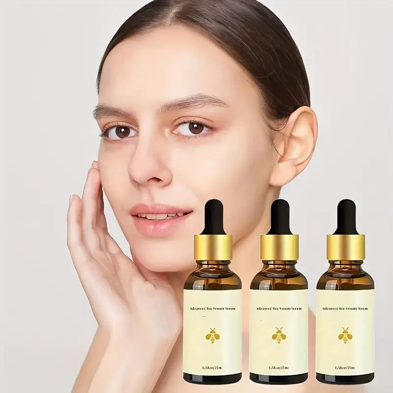 1/2/3bottles Bee Venom Serum Lightens Fine Lines Damaged Skin Facial Repair Dullness Moisturizing Firming Nourishing Facial Skin