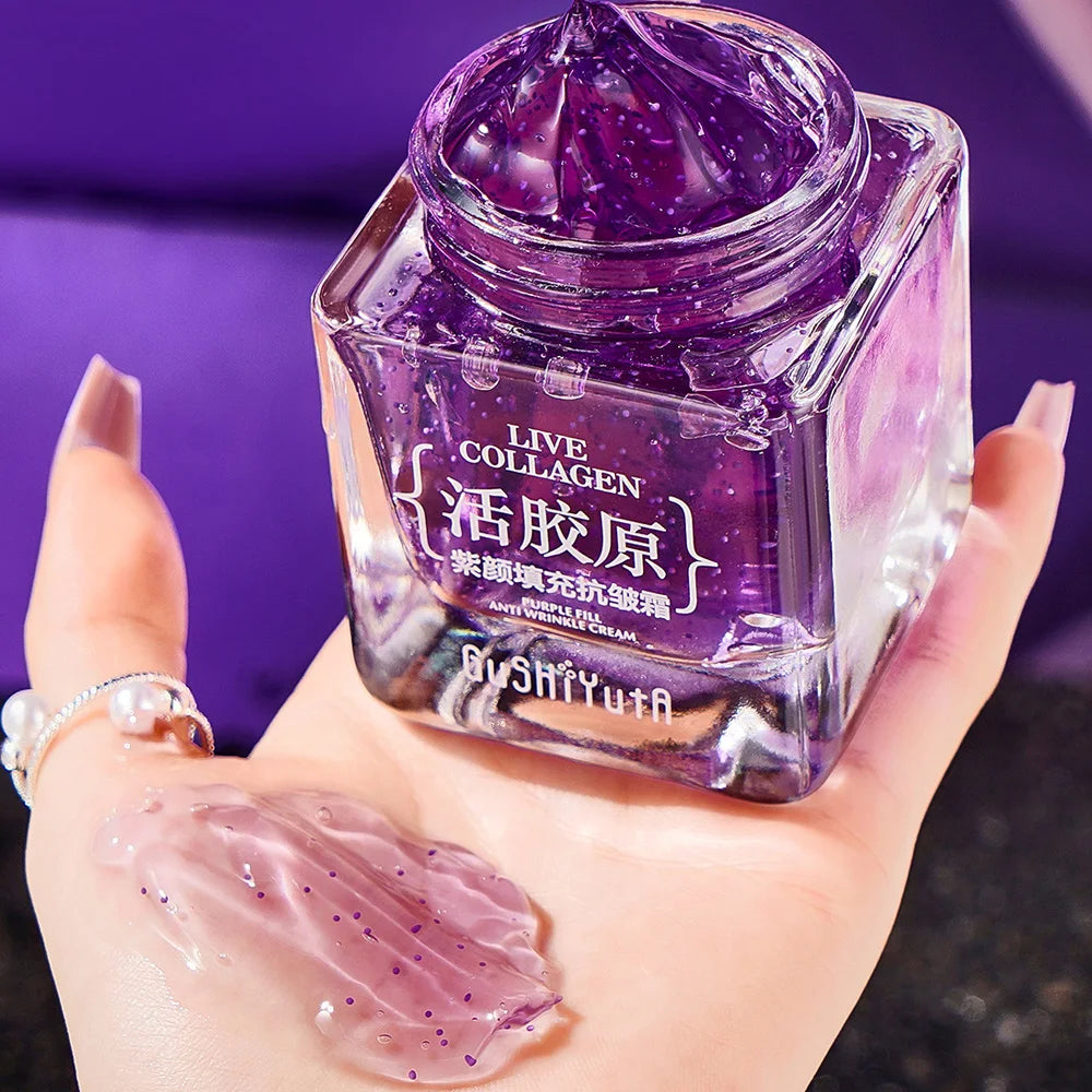 New Collagen Face Moisturizer Anti Aging Effect Reducing Wrinkles Face Cream Peptide Rejuveneting Skin Elasticity and Hydration