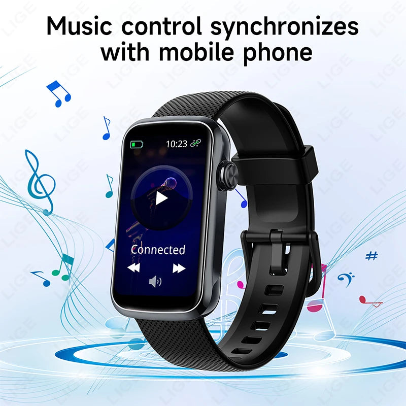 LIGE Smart Watch Women HD Bluetooth Call Bracelet Men Heart Rate Waterproof Smartwatch Sports Fitness Music Control Smartwatches