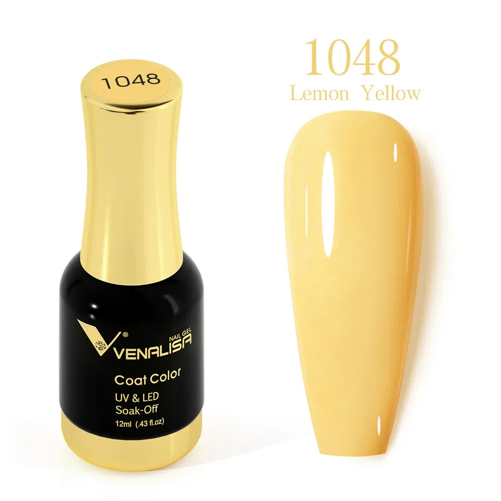 #1004 VENALISA Nail Gel Polish Hema TPO Free Semi Permanent Jelly Nude Pink Color Soak Off UV LED Ultra Diamond Varnish 12ml
