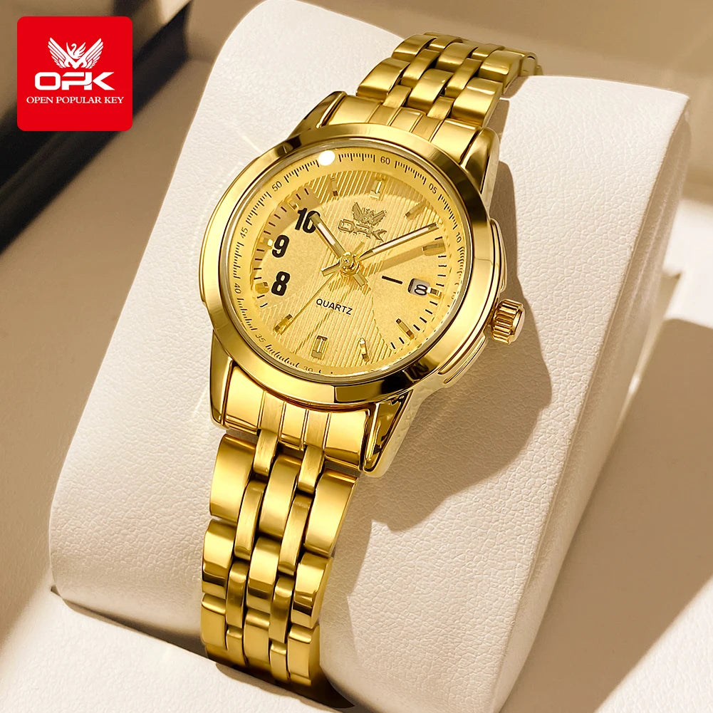 OPK Brand Women's Watch Casual Fashion Luminous Quartz Watch for Women 6021