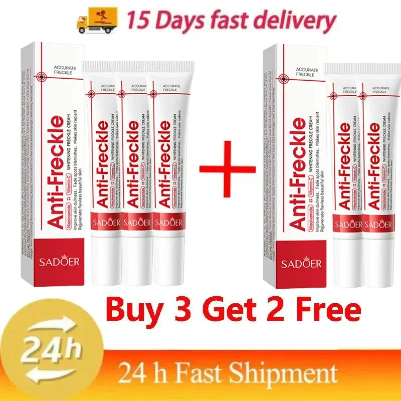 Whitening Freckle Cream Remove Dark Spots Anti Freckle Face Creams Niacinamide Fade Pigmentation Melasma Brighten Skin Care 20g