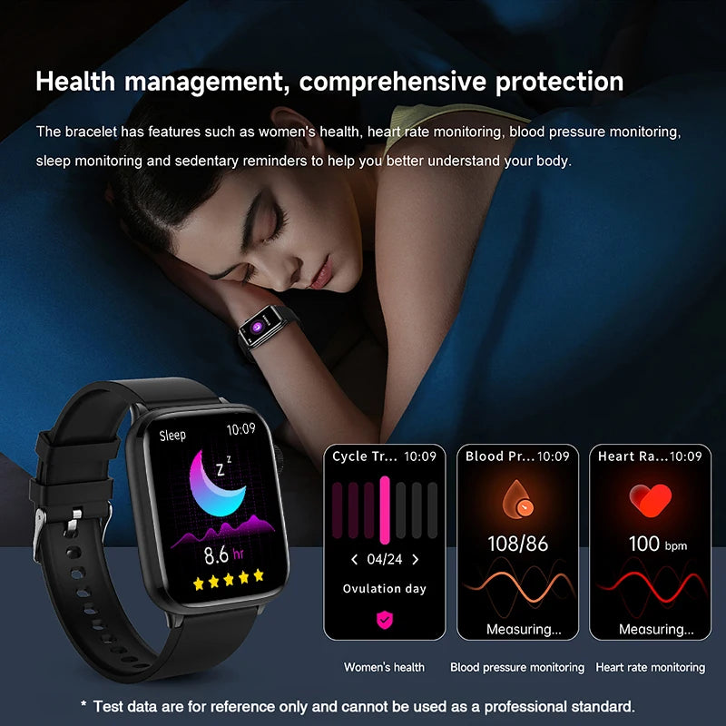 1.85-inch AMOLED Screen Smart Watch Women Bluetooth Call NFC Heart Rate Blood Pressure SP02 Lady Smartwatch For Xiaomi 2025 New