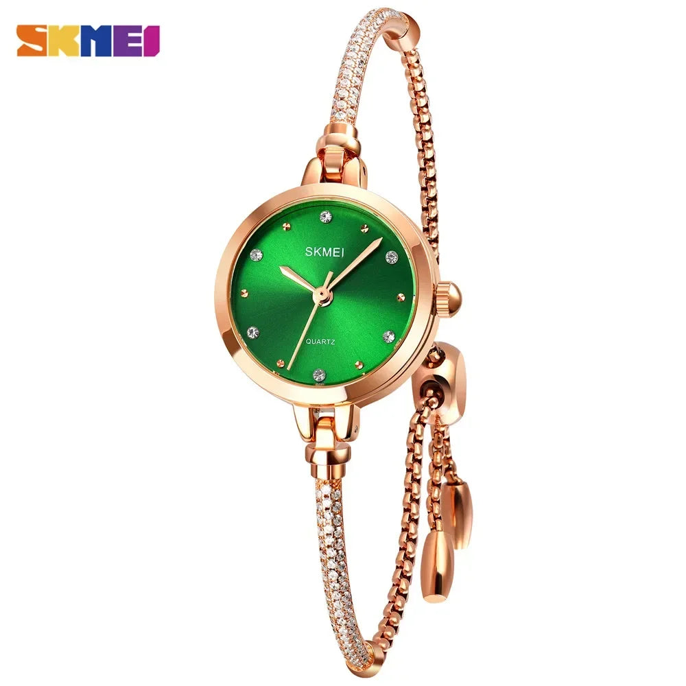 SKMEI 1805 Fashion Thin Ladies Watches Casual Female Girl Dress Clock 3Bar Waterproof Relogio Feminino Simple Women Quartz Watch