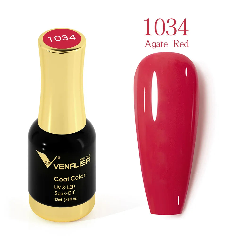 #1004 VENALISA Nail Gel Polish Hema TPO Free Semi Permanent Jelly Nude Pink Color Soak Off UV LED Ultra Diamond Varnish 12ml