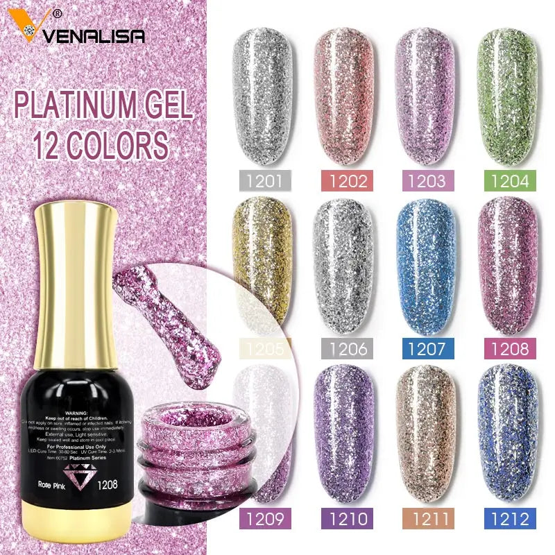 #1004 VENALISA Nail Gel Polish Hema TPO Free Semi Permanent Jelly Nude Pink Color Soak Off UV LED Ultra Diamond Varnish 12ml