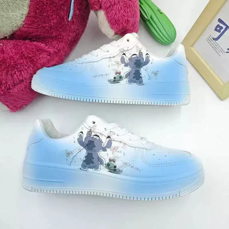 New Disney women cartoon Stitch cute Casual shoes soft sports shoes for girlfriend lady gift EU size 35-44