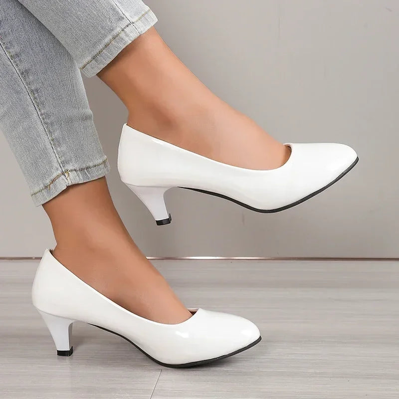 Women Pumps Nude Shallow Mouth Women Shoes New Fashion Office Work Wedding Party Shoes Ladies Low Heel Shoes Summer Heels Woeman