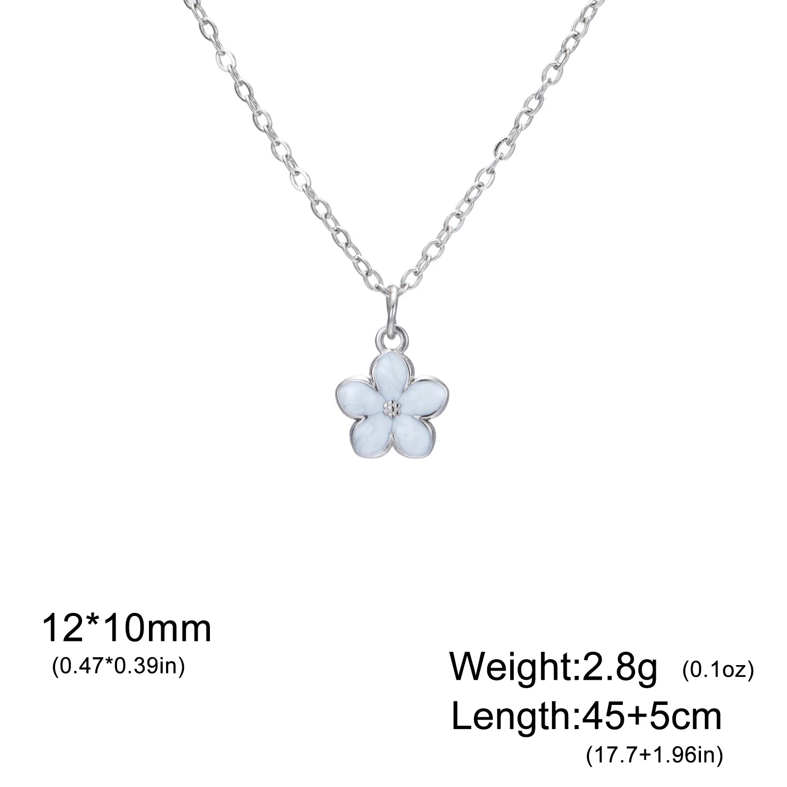 Cazador Plumeria Daisy Mini Flower Necklaces for Women Stainless Steel Gold Color Jewelry Chain Necklace Wholesale 2025 Trend