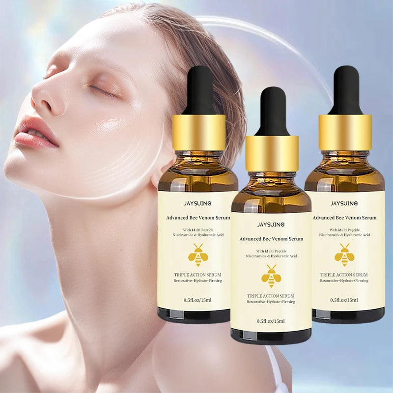 1/2/3bottles Bee Venom Serum Lightens Fine Lines Damaged Skin Facial Repair Dullness Moisturizing Firming Nourishing Facial Skin